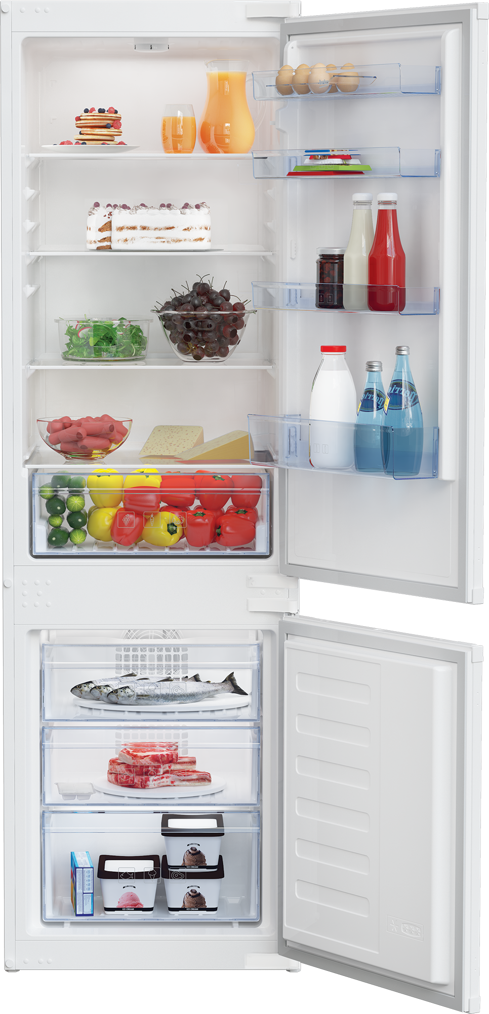 Beko built-in fridge/freezer combination BCSA240K4SN