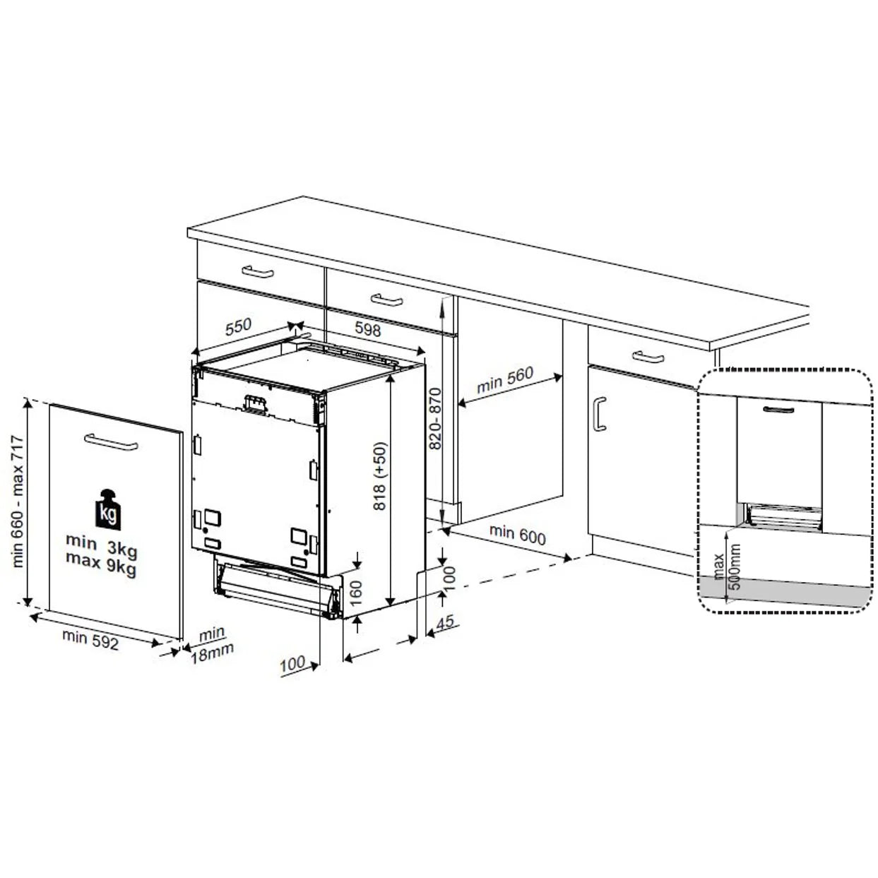 Beko Dishwasher BDIN14N22 60 cm Fully Integrated